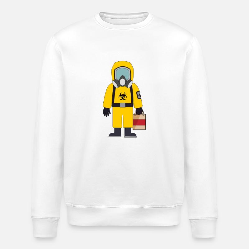 Biohazad Anzug mit Tasche - Stanley/Stella Unisex Bio-Sweatshirt ROLLER - Weiß