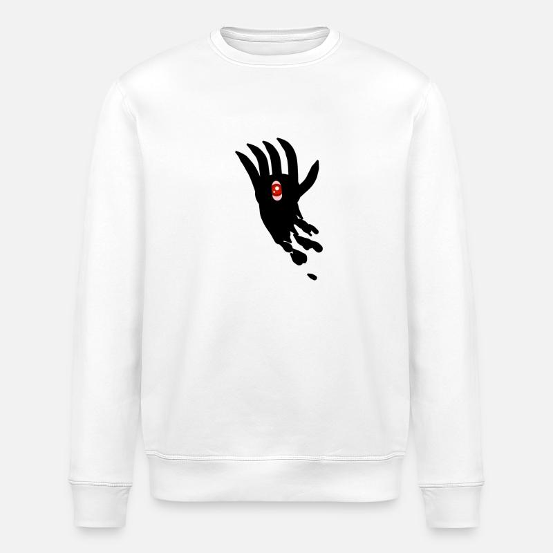 Main froide avec les yeux - Sweat bio ROLLER Stanley/Stella Unisexe - blanc