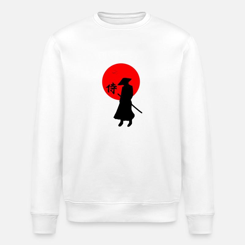 Samouraï - Sweat bio ROLLER Stanley/Stella Unisexe - blanc