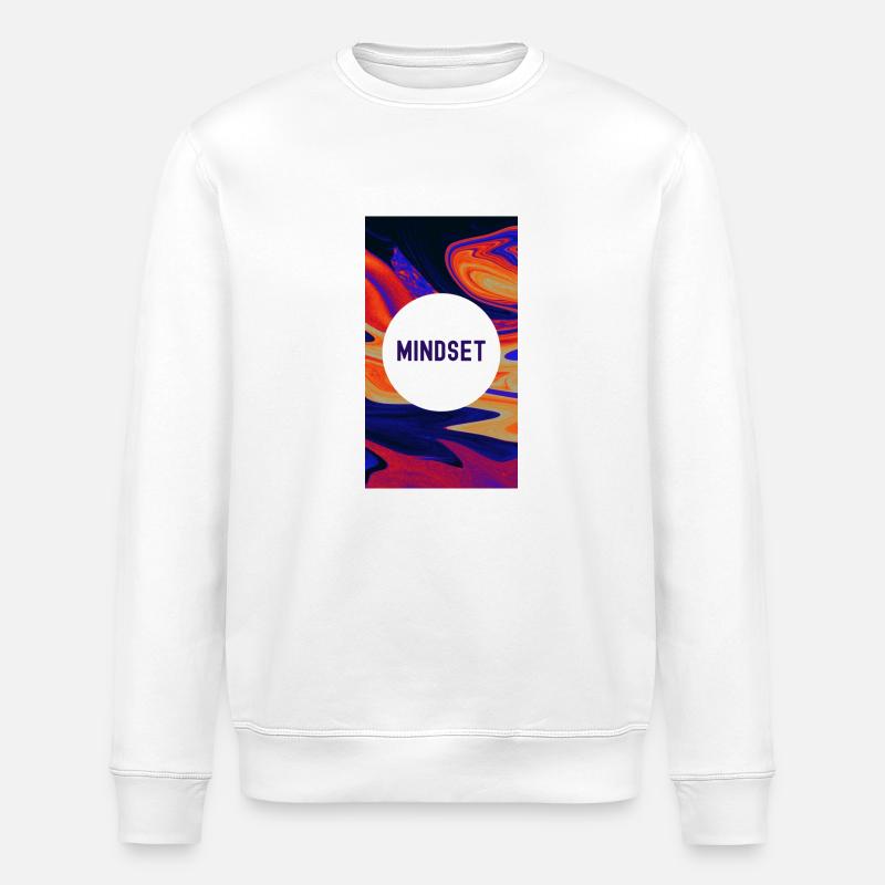 Mindset Mastery is Key - Stanley/Stella ROLLER Unisex Organic Sweatshirt - white