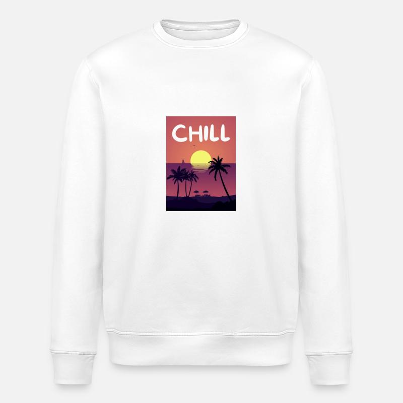 Chill - Sweat bio ROLLER Stanley/Stella Unisexe - blanc