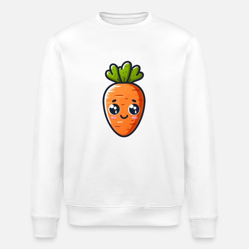 Carotte Mignon - Sweat bio ROLLER Stanley/Stella Unisexe - blanc