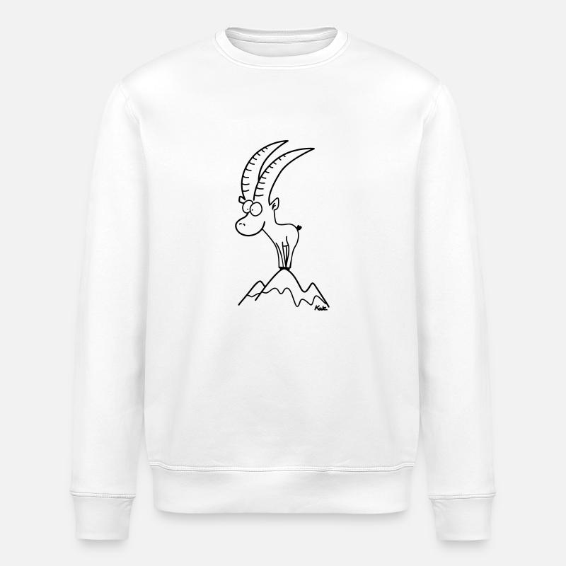 capricorn - Stanley/Stella ROLLER Unisex Organic Sweatshirt - white