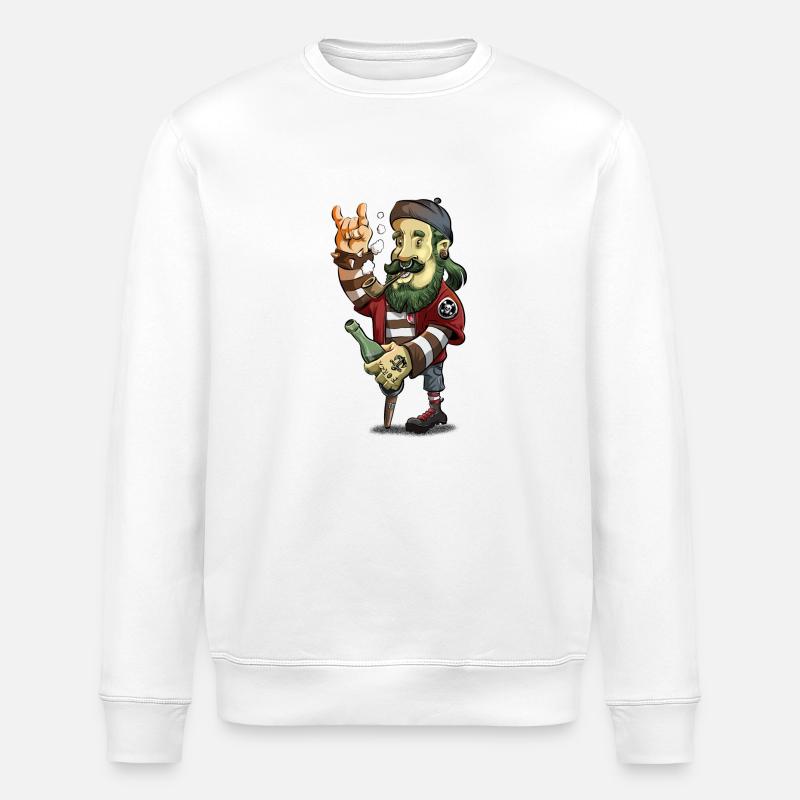 Hamburg - Stanley/Stella ROLLER Unisex Organic Sweatshirt - white