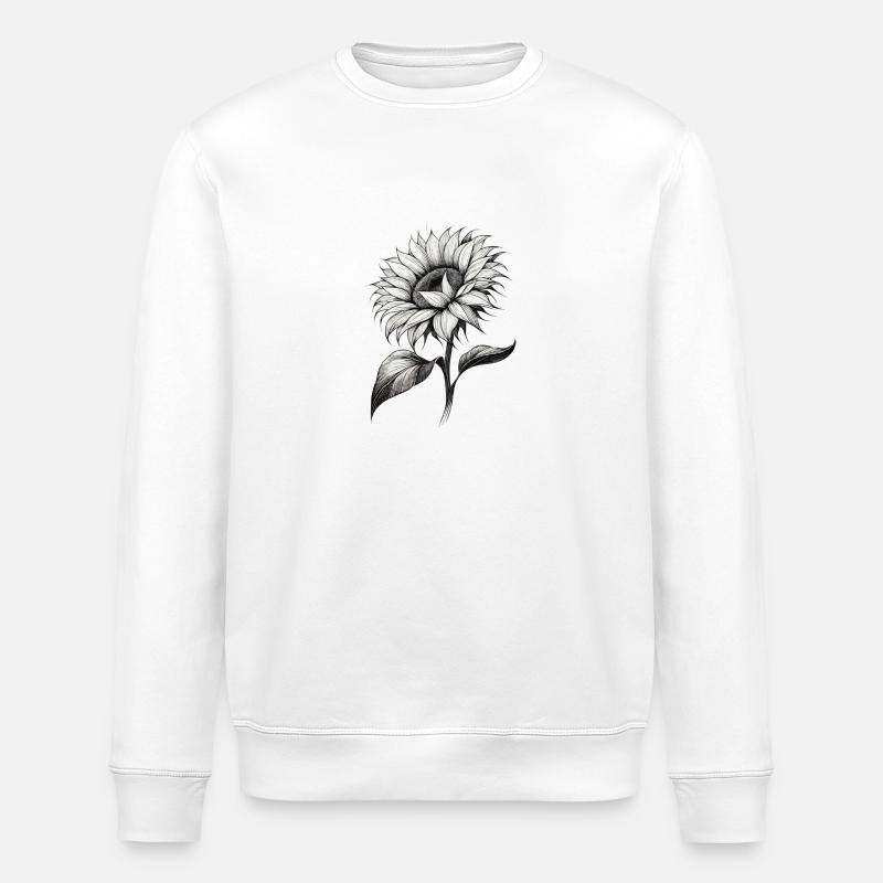 Sonnenblume - Stanley/Stella Unisex Bio-Sweatshirt ROLLER - Weiß