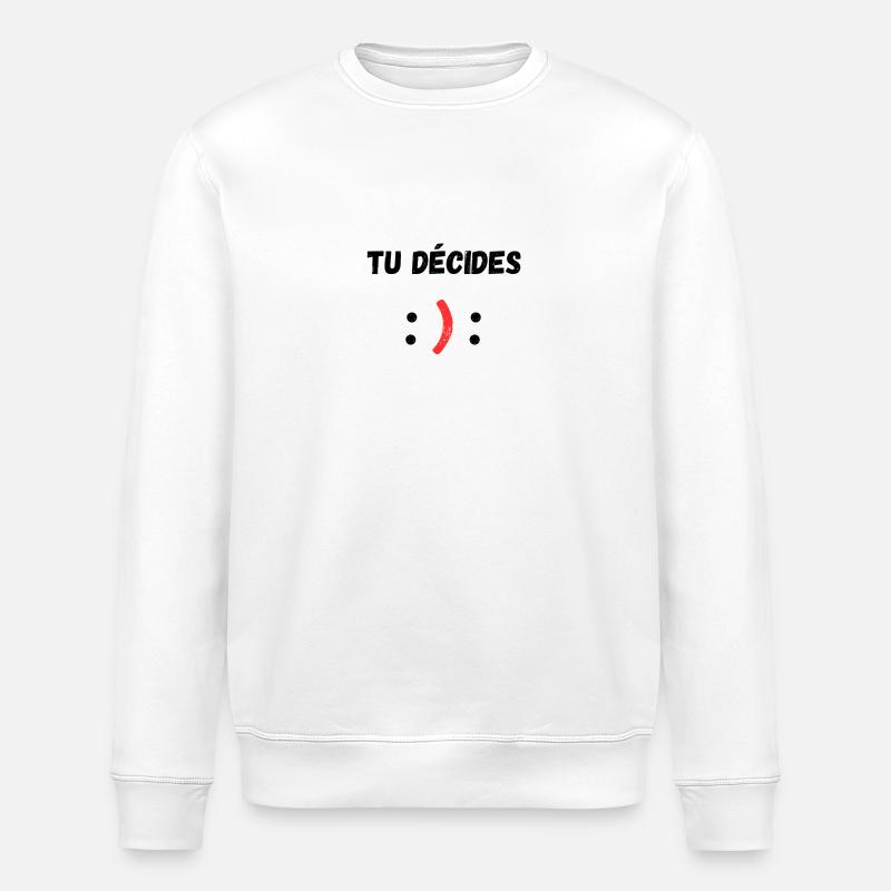 tu decides - Sweat bio ROLLER Stanley/Stella Unisexe - blanc