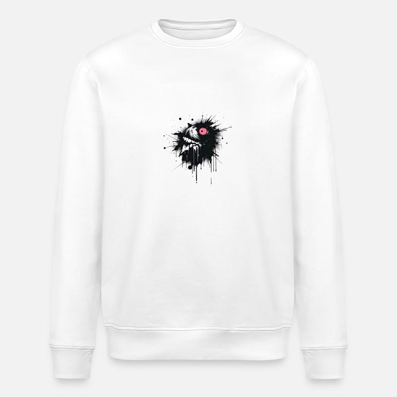 Kunstauge - Stanley/Stella Unisex Bio-Sweatshirt ROLLER - Weiß
