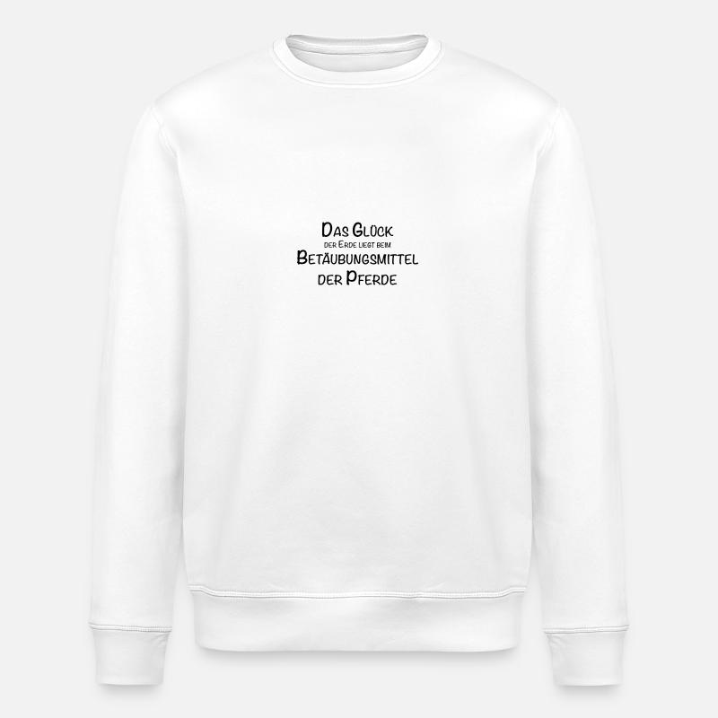 glück der Pferde - Stanley/Stella Unisex Bio-Sweatshirt ROLLER - Weiß