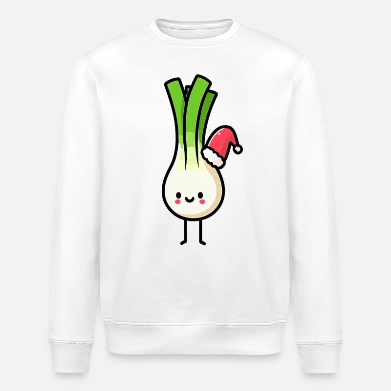 Kawaii Lauch Nikolauch - Stanley/Stella Unisex Bio-Sweatshirt ROLLER - Weiß