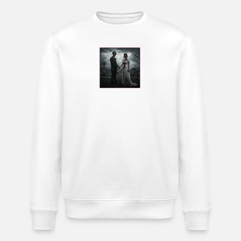Mariage dans un style effrayant - Sweat bio ROLLER Stanley/Stella Unisexe - blanc