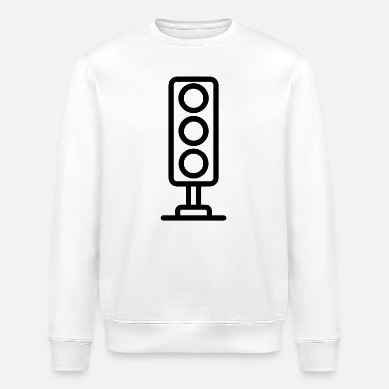 traffic light - Stanley/Stella ROLLER Unisex Organic Sweatshirt - white