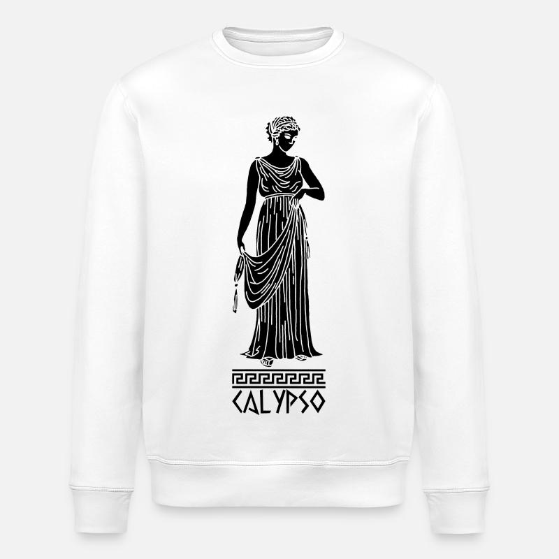 Calypso (schwarz) - Stanley/Stella Unisex Bio-Sweatshirt ROLLER - Weiß