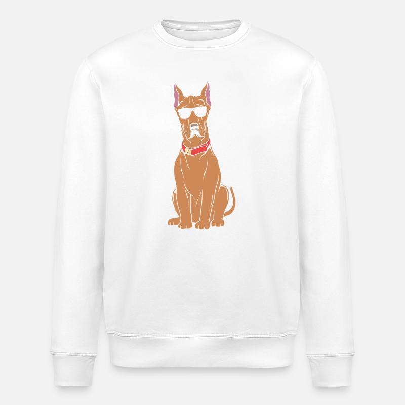 Deutsche Dogge - Stanley/Stella Unisex Bio-Sweatshirt ROLLER - Weiß