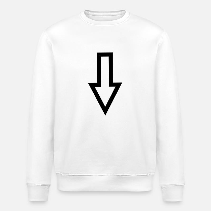 Arrow - Stanley/Stella ROLLER Unisex Organic Sweatshirt - white