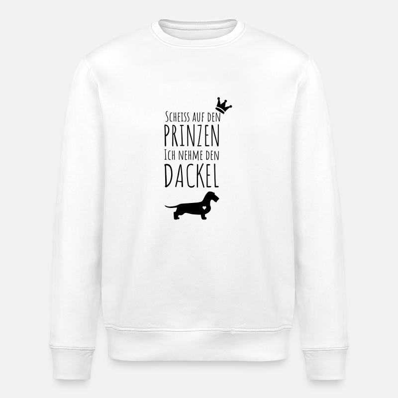Prinz & Dackel - Stanley/Stella Unisex Bio-Sweatshirt ROLLER - Weiß
