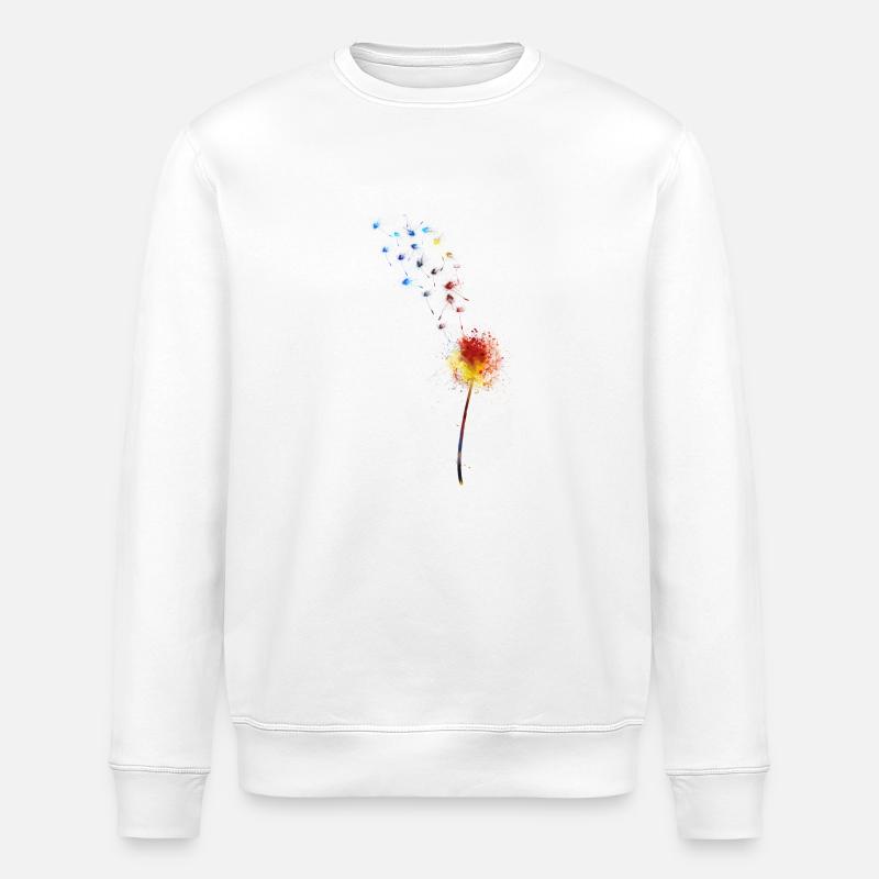 pissenlit - Sweat bio ROLLER Stanley/Stella Unisexe - blanc