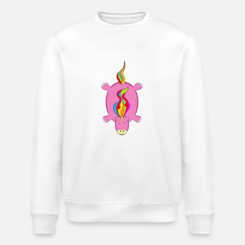 Einhorn - Stanley/Stella Unisex Bio-Sweatshirt ROLLER - Weiß