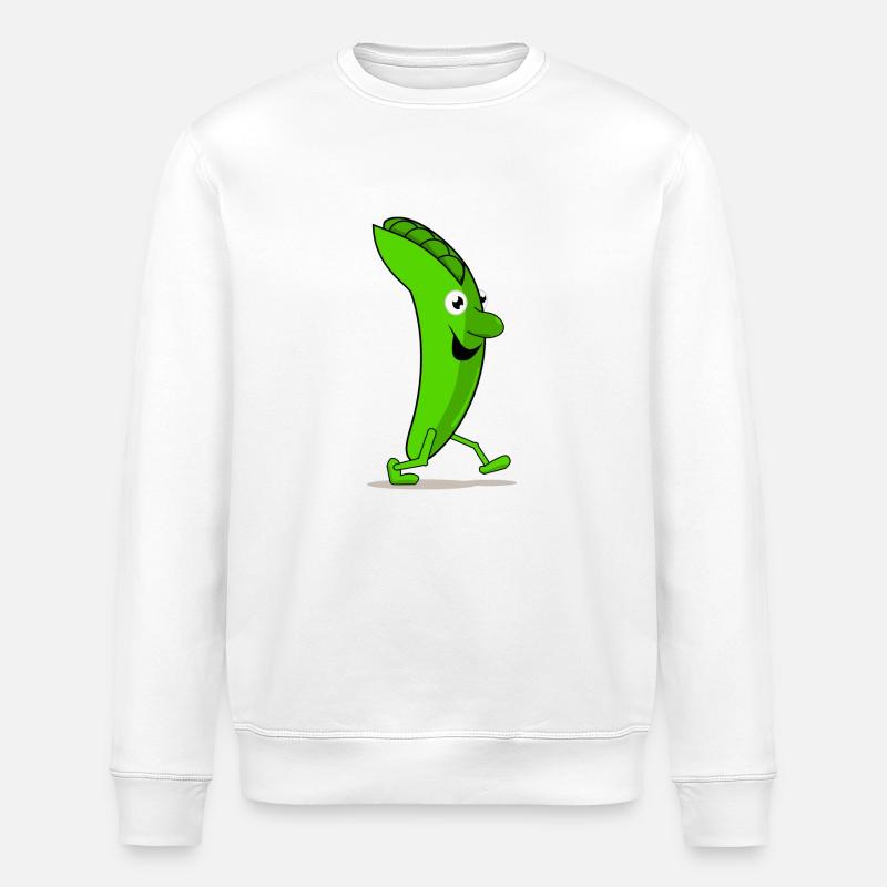 Funny pea - Stanley/Stella Unisex Bio-Sweatshirt ROLLER - Weiß