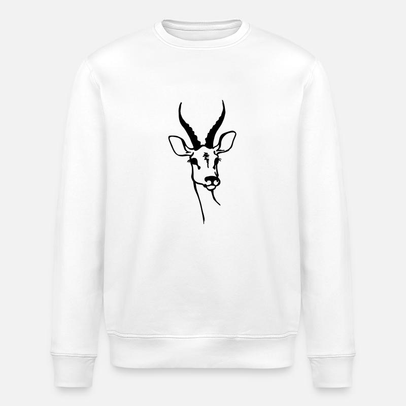 Gazelle - Stanley/Stella Unisex Bio-Sweatshirt ROLLER - Weiß