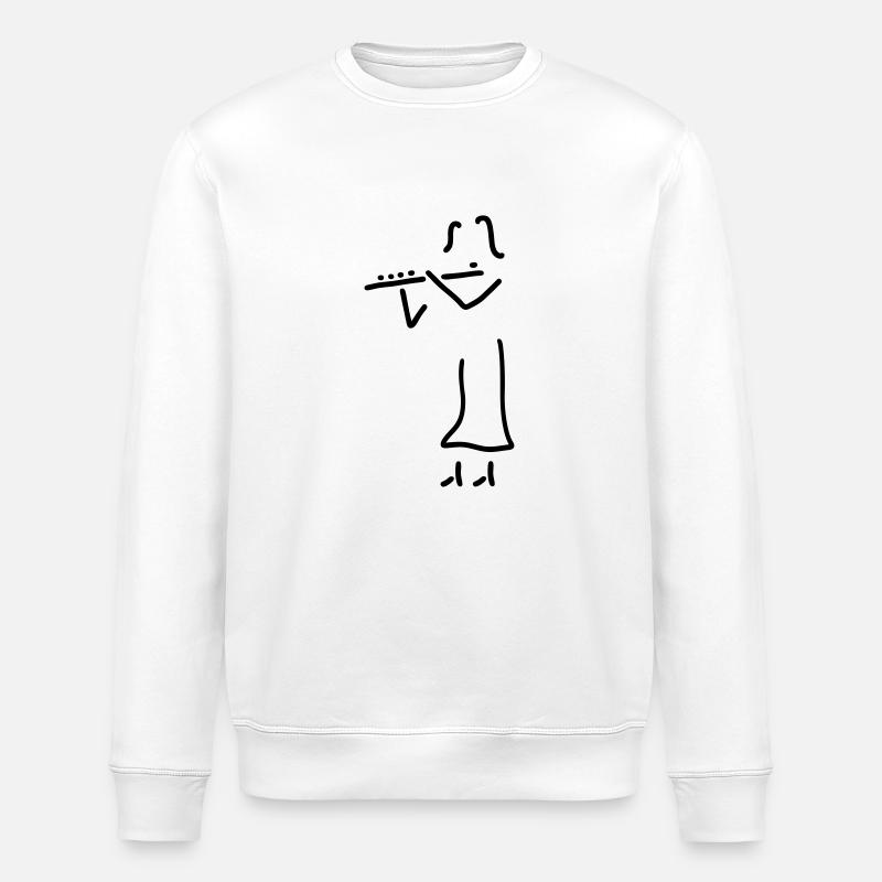 querflöte - Stanley/Stella Unisex Bio-Sweatshirt ROLLER - Weiß