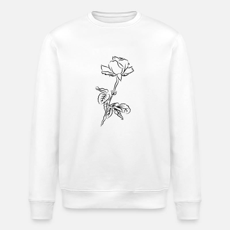 Rose - Stanley/Stella Unisex Bio-Sweatshirt ROLLER - Weiß