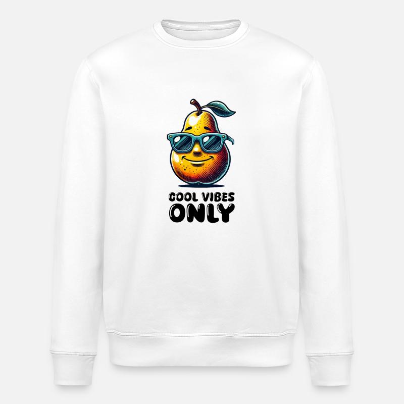 birne cool - Stanley/Stella Unisex Bio-Sweatshirt ROLLER - Weiß