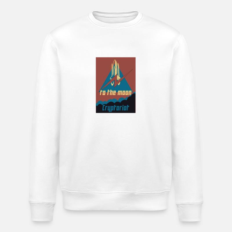 Cryptoriot - Stanley/Stella Unisex Bio-Sweatshirt ROLLER - Weiß