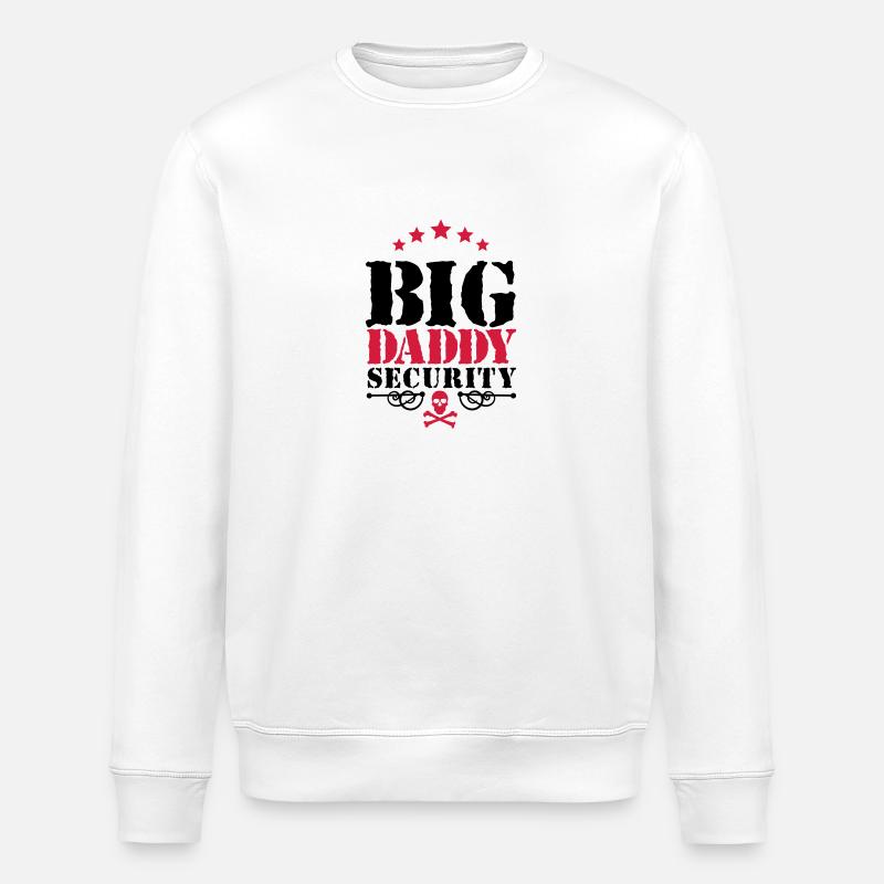 Big Daddy Security - Stanley/Stella ROLLER Unisex Organic Sweatshirt - white