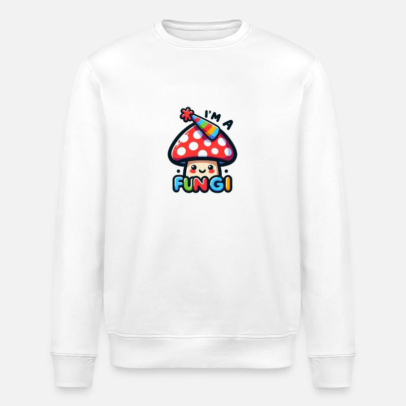 I'm a Fungi - Stanley/Stella Unisex Bio-Sweatshirt ROLLER - Weiß