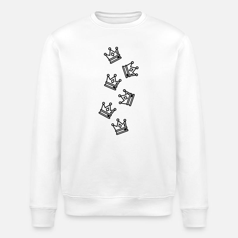 Symbolisme de la couronne - Sweat bio ROLLER Stanley/Stella Unisexe - blanc