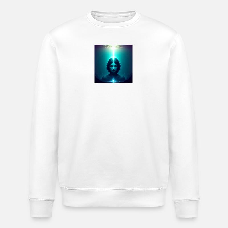Ethereal Frontal Light - Stanley/Stella ROLLER Unisex Organic Sweatshirt - white