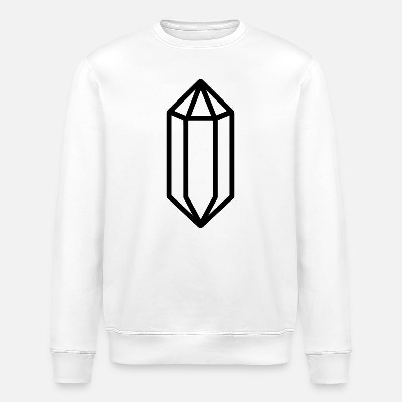 cristal de quartz - Sweat bio ROLLER Stanley/Stella Unisexe - blanc