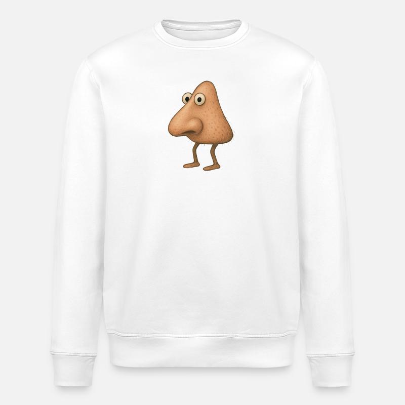 l’édition limitée Nose Man - Sweat bio ROLLER Stanley/Stella Unisexe - blanc