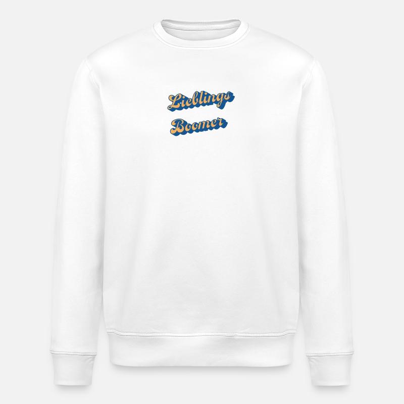 Liebings Boomer Script Logo - Stanley/Stella ROLLER Unisex Organic Sweatshirt - white