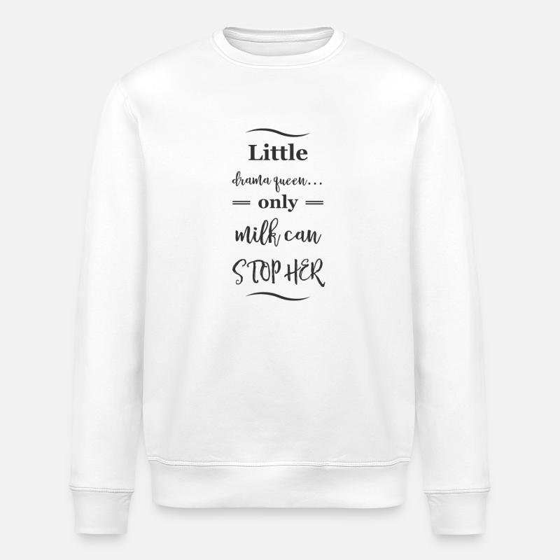 Drama Queen Babysprüche - Stanley/Stella Unisex Bio-Sweatshirt ROLLER - Weiß