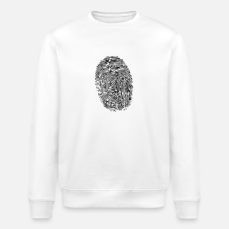 Fingerabdruck - Stanley/Stella Unisex Bio-Sweatshirt ROLLER - Weiß