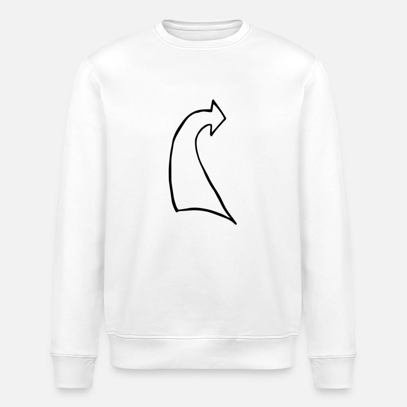 pfeile8, Feil, dick, gerundet - Stanley/Stella Unisex Bio-Sweatshirt ROLLER - Weiß