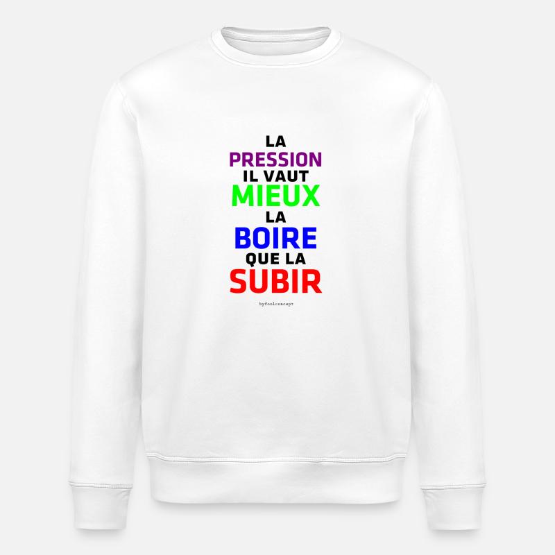 pression - Sweat bio ROLLER Stanley/Stella Unisexe - blanc