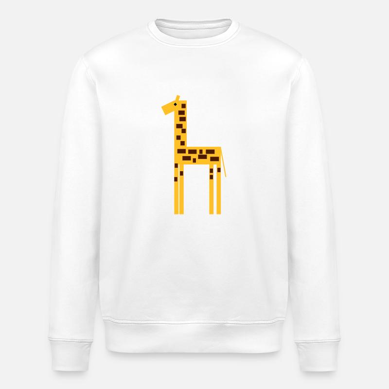 giraffe 2 - Stanley/Stella Unisex Bio-Sweatshirt ROLLER - Weiß
