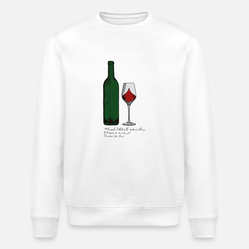 Vin couleur - Sweat bio ROLLER Stanley/Stella Unisexe - blanc