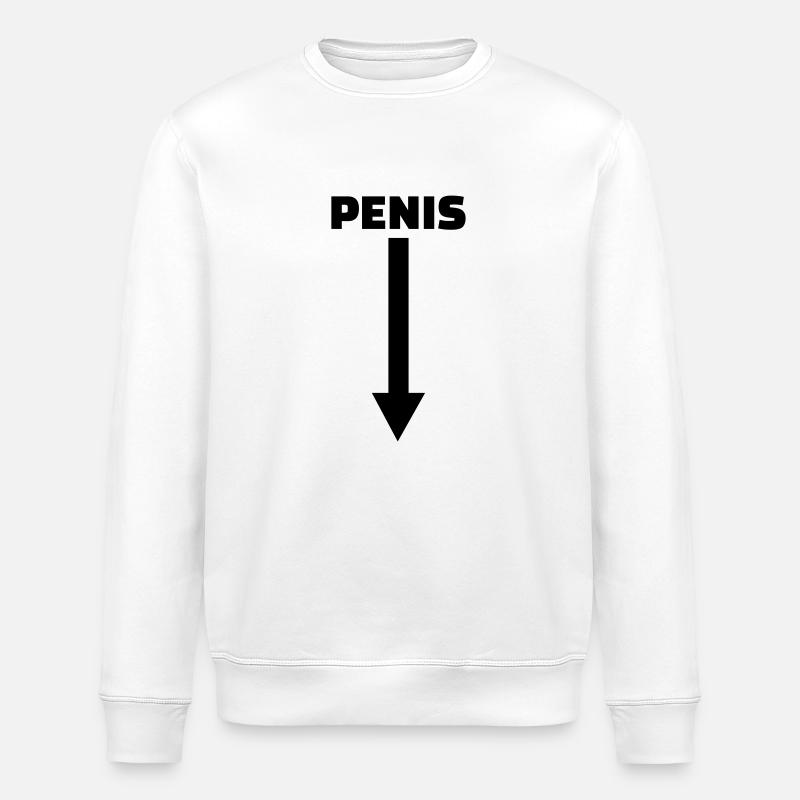 Penis - Stanley/Stella ROLLER Unisex Organic Sweatshirt - white