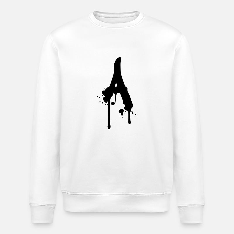 Un graffiti gouttes Farbklex spray - Sweat bio ROLLER Stanley/Stella Unisexe - blanc