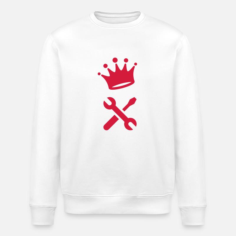 Outil / Réparer / Bricolage / Bricoleur - Sweat bio ROLLER Stanley/Stella Unisexe - blanc