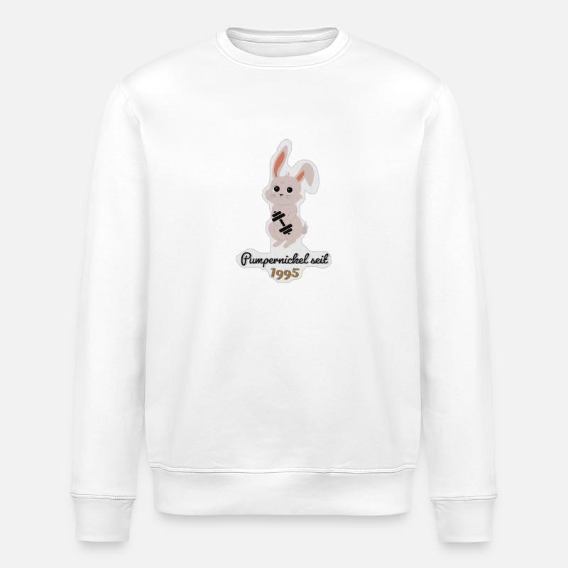 Lapin de sport - Sweat bio ROLLER Stanley/Stella Unisexe - blanc