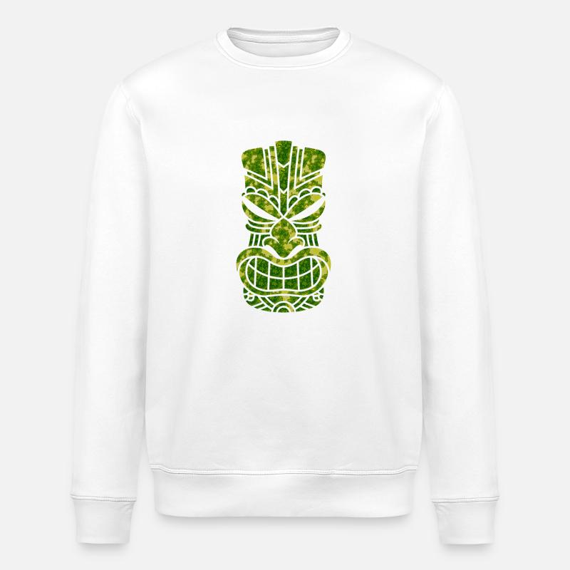 Tū des wütenden Gesichts - Stanley/Stella Unisex Bio-Sweatshirt ROLLER - Weiß