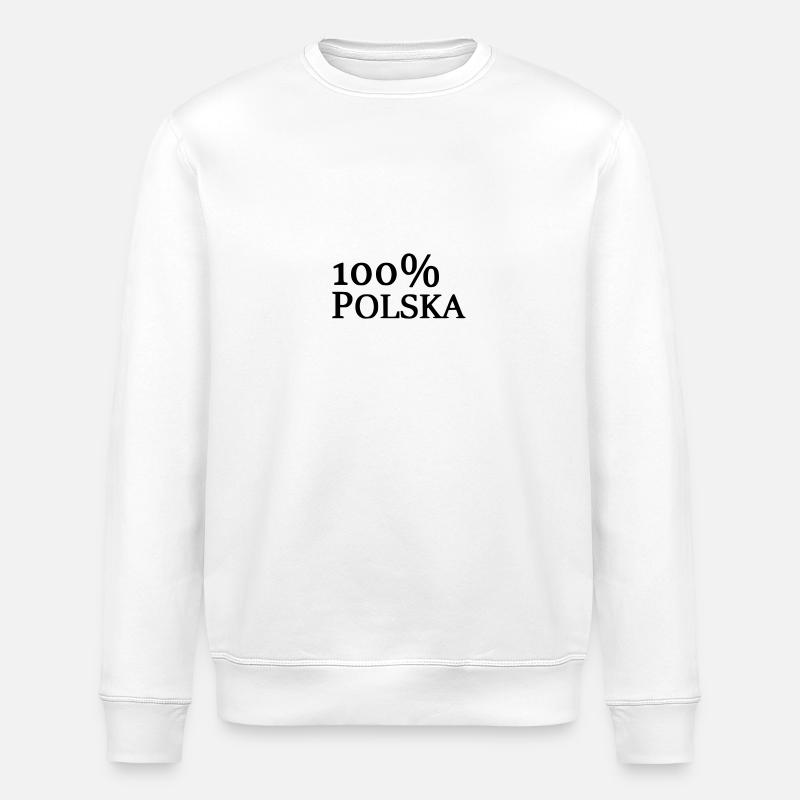 100% T-shirt polonais - Sweat bio ROLLER Stanley/Stella Unisexe - blanc