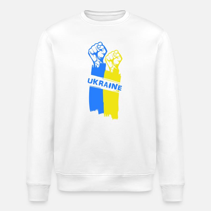 Sieg der Ukraine - Stanley/Stella Unisex Bio-Sweatshirt ROLLER - Weiß