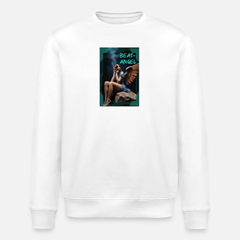 Beat-Angel - Stanley/Stella Unisex Bio-Sweatshirt ROLLER - Weiß