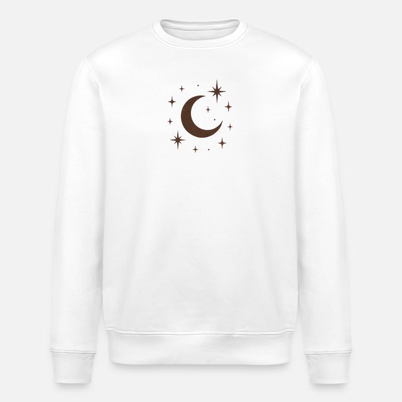 "Lune céleste" - Sweat bio ROLLER Stanley/Stella Unisexe - blanc