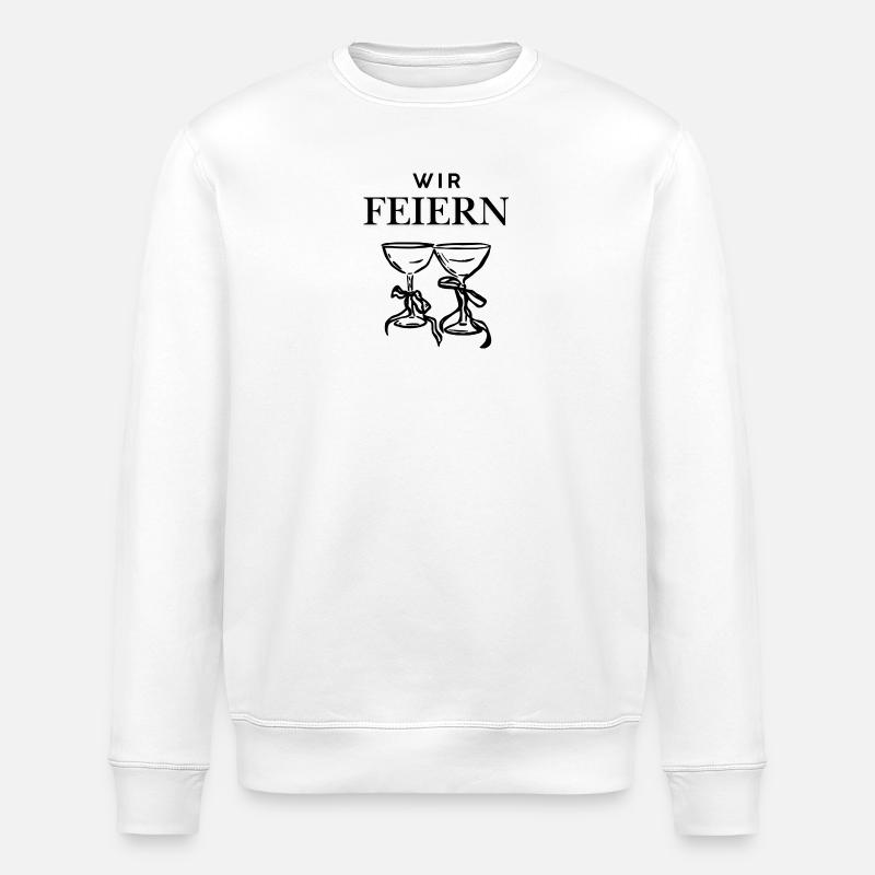 Wir feiern - Stanley/Stella Unisex Bio-Sweatshirt ROLLER - Weiß